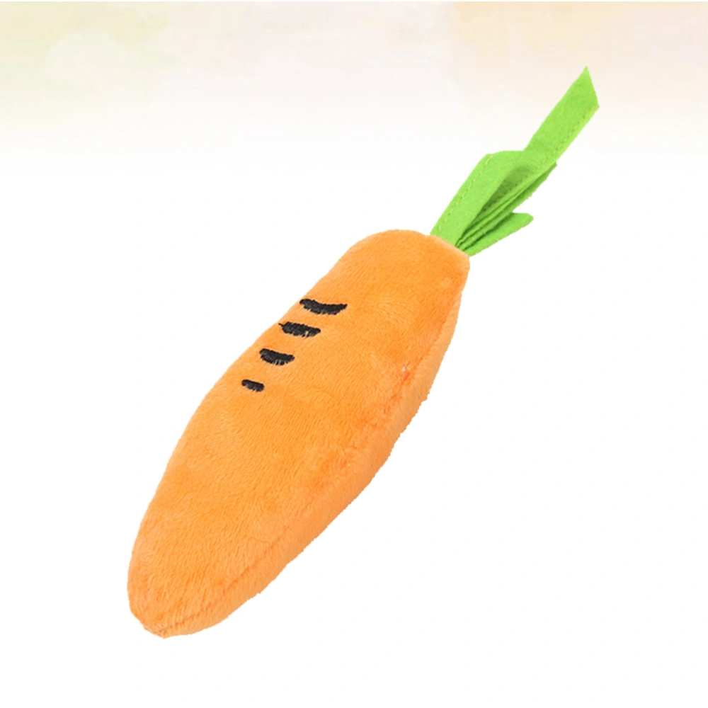 Pet Chewing Toys Carrot Design Toy Dog Lovely Plush Toys Pet Supplies (Four Stripes)