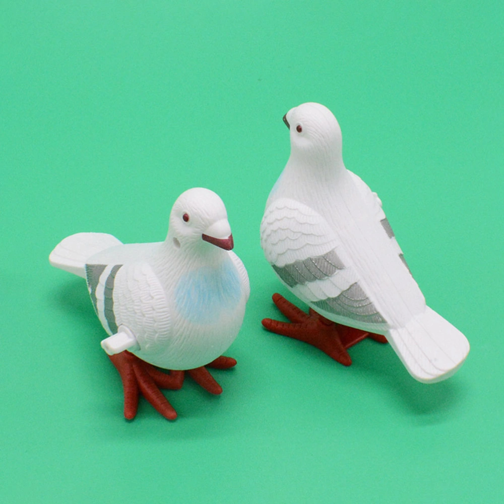 6Pcs Pigeon Toys Wind Up Toys Plastic Pigeon Clockwork Toys Gift Basket Stuffers Fillers