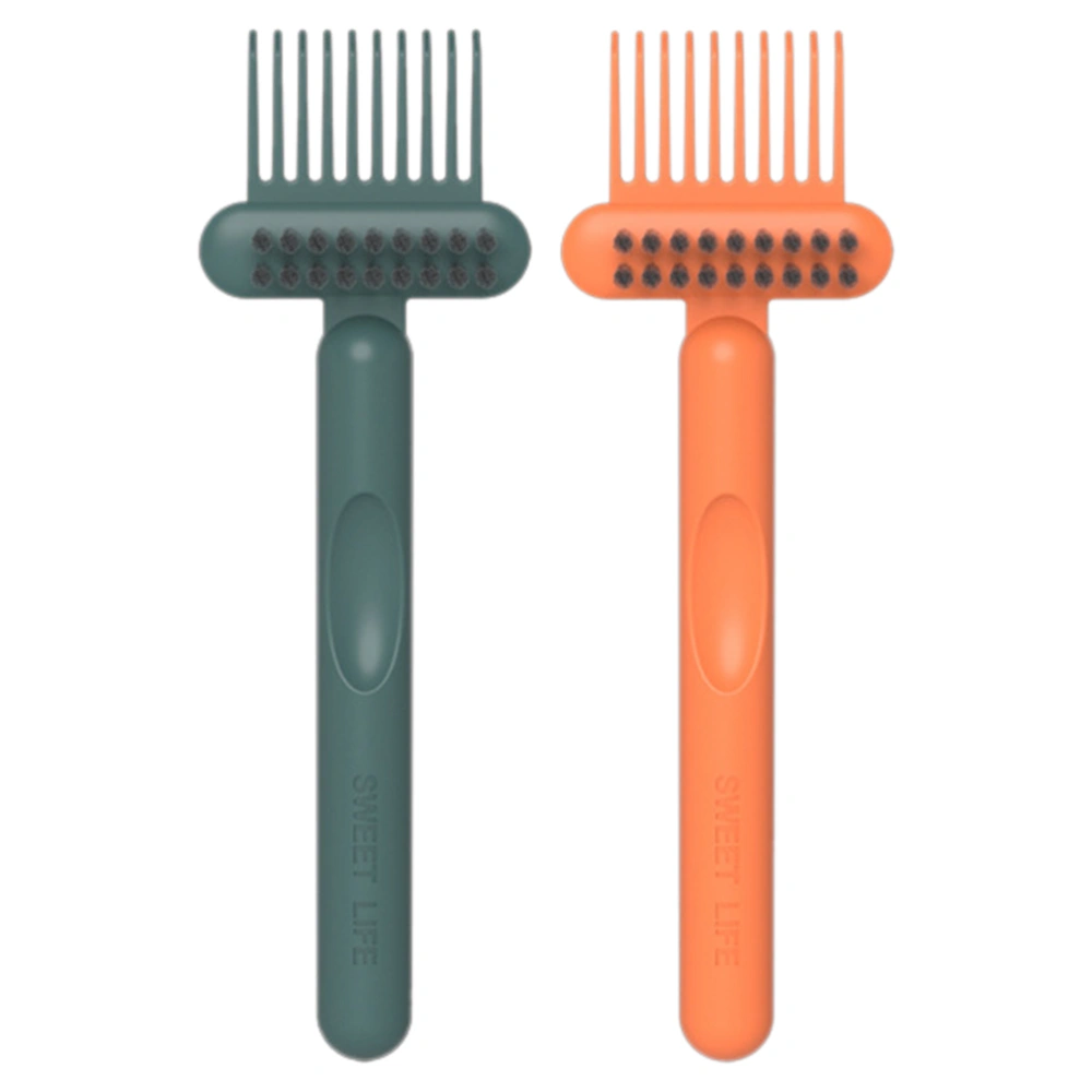 2Pcs Hair Brush Cleaner Comb Hair Remover Comb Cleaning Rake Hair Brush Cleaning Tool