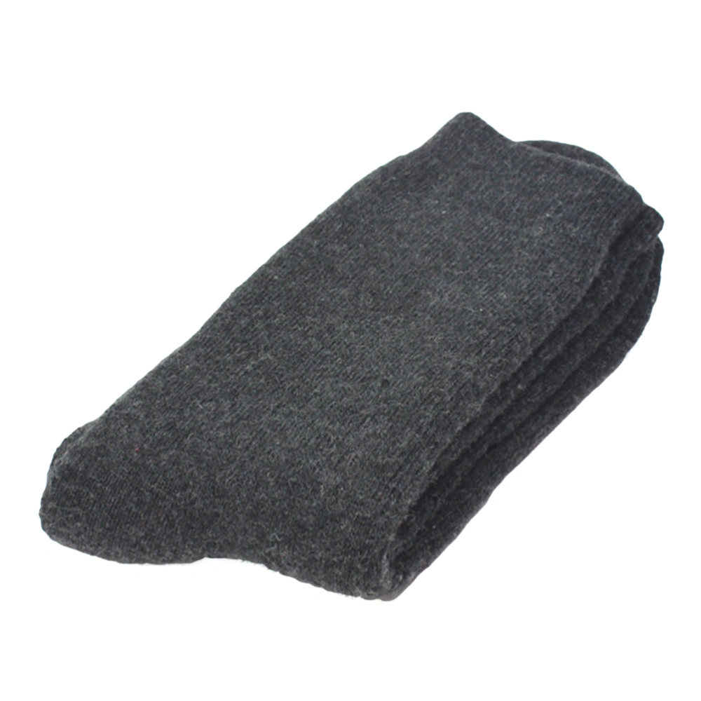 Men's Winter Extra Thick Thermal Socks Fashion Winter Boot Socks (Dark Grey)