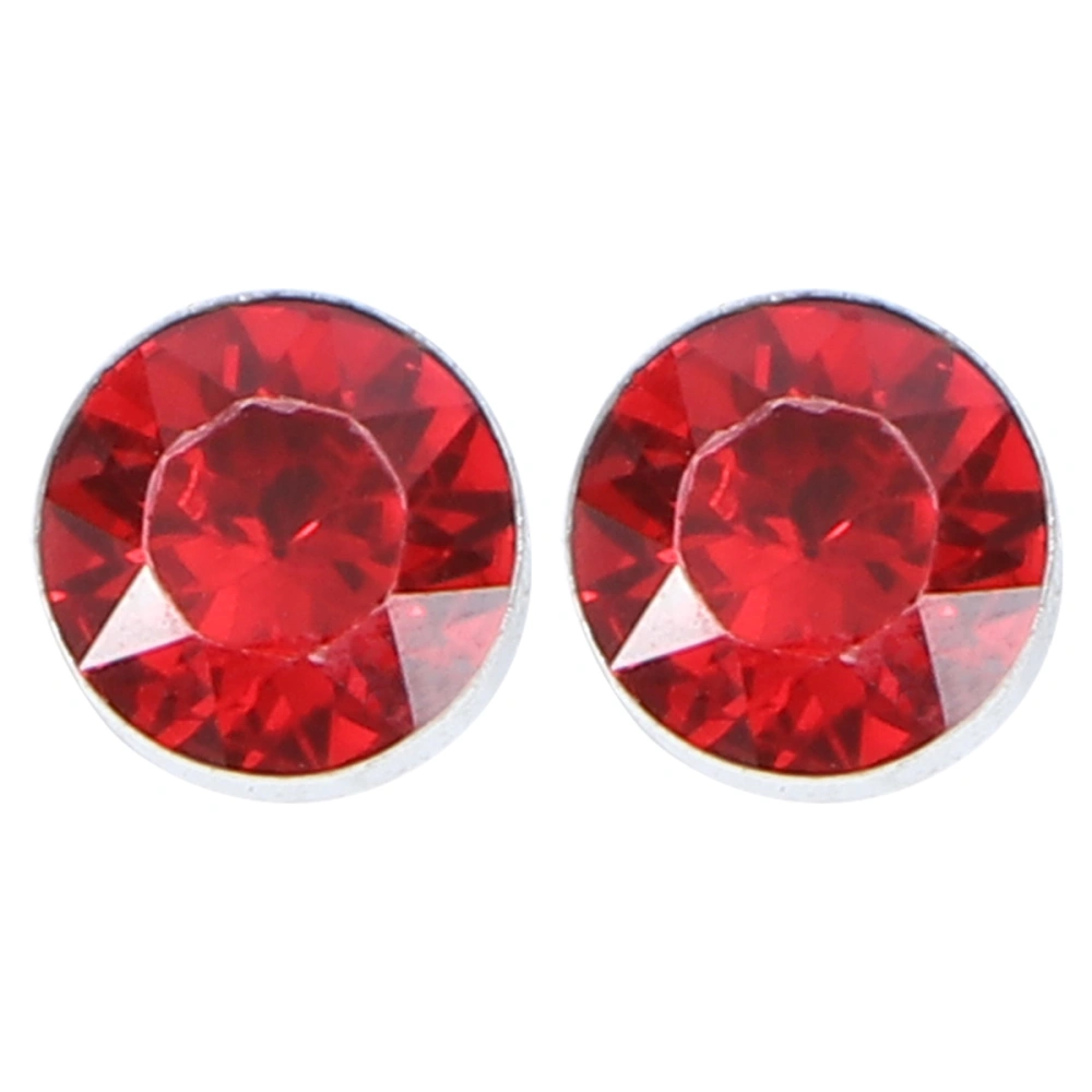 2Pcs Stylish Women Rhinestone Earrings No Piercing Magnetic Wearing Earrings