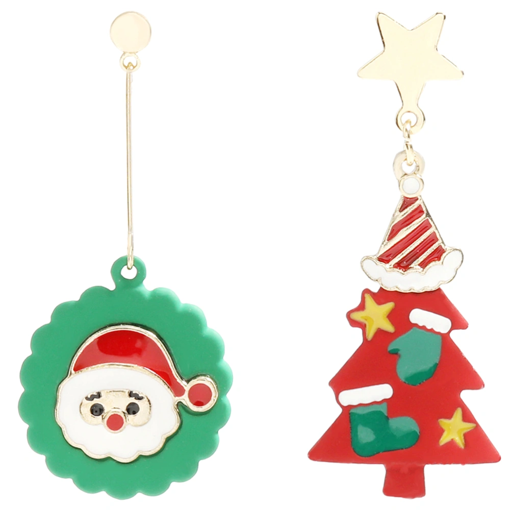 1 Pair Lovely Earring Alloy Earrings Delicate Christmas Party Earring Decoration