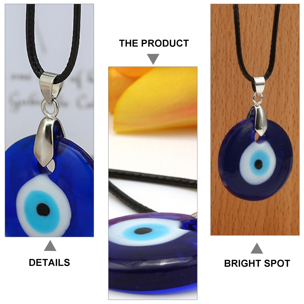 3pcs Fashion Male Necklace Decorative Vintage Necklace Evil Eye Themed Jewelry