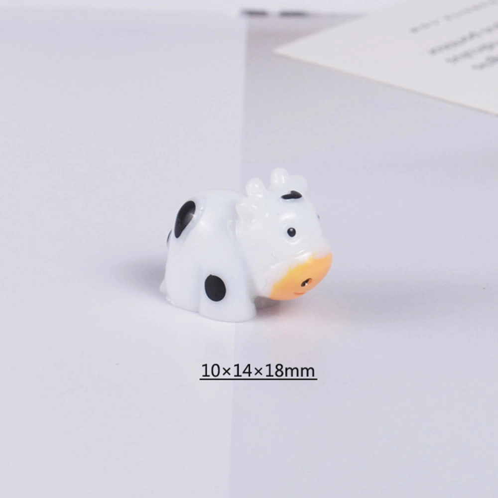 20pcs Resin 3D Animal Model Micro Landscape Home Decor DIY Phone Case Accessories (5pcs Cow, 5pcs Rabbit, 5pcs Sheep, 5pcs Swan)