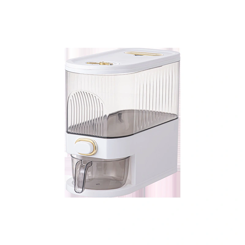 Rice Dispenser Pressing Cereal Dispenser Countertop Bean Storage Dispenser