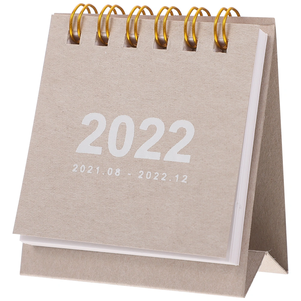 1Pc Creative 2022 Mini Calendar Simple Office Tabletop Calendar Paper Calendar