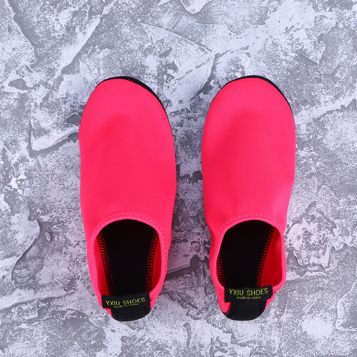 Quick-dry Water Shoes Aqua Socks Lightweight Diving Socks Wetsuit Non-slip Swim Beach for Men Women(Rose Red M#/36-37)