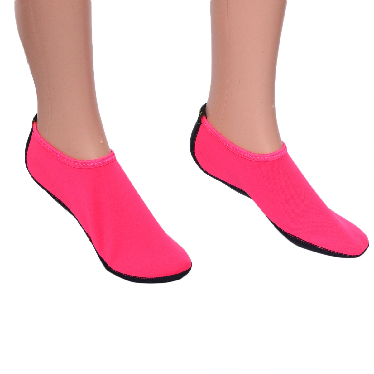 Quick-dry Water Shoes Aqua Socks Lightweight Diving Socks Wetsuit Non-slip Swim Beach for Men Women(Rose Red M#/36-37)