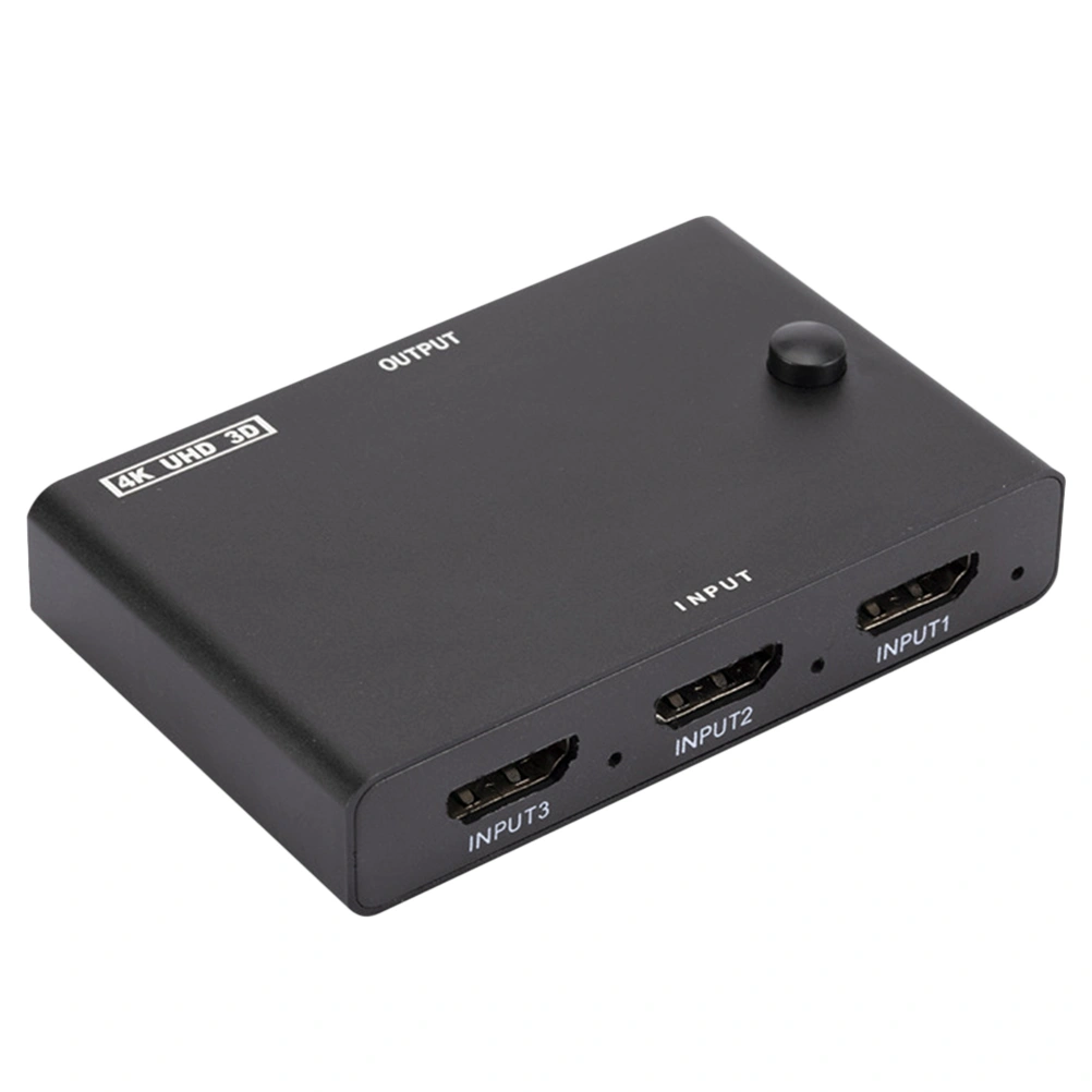 Video Selector Switcher 3 In 1 Out Switch for Monitor Game Console Set Top Box