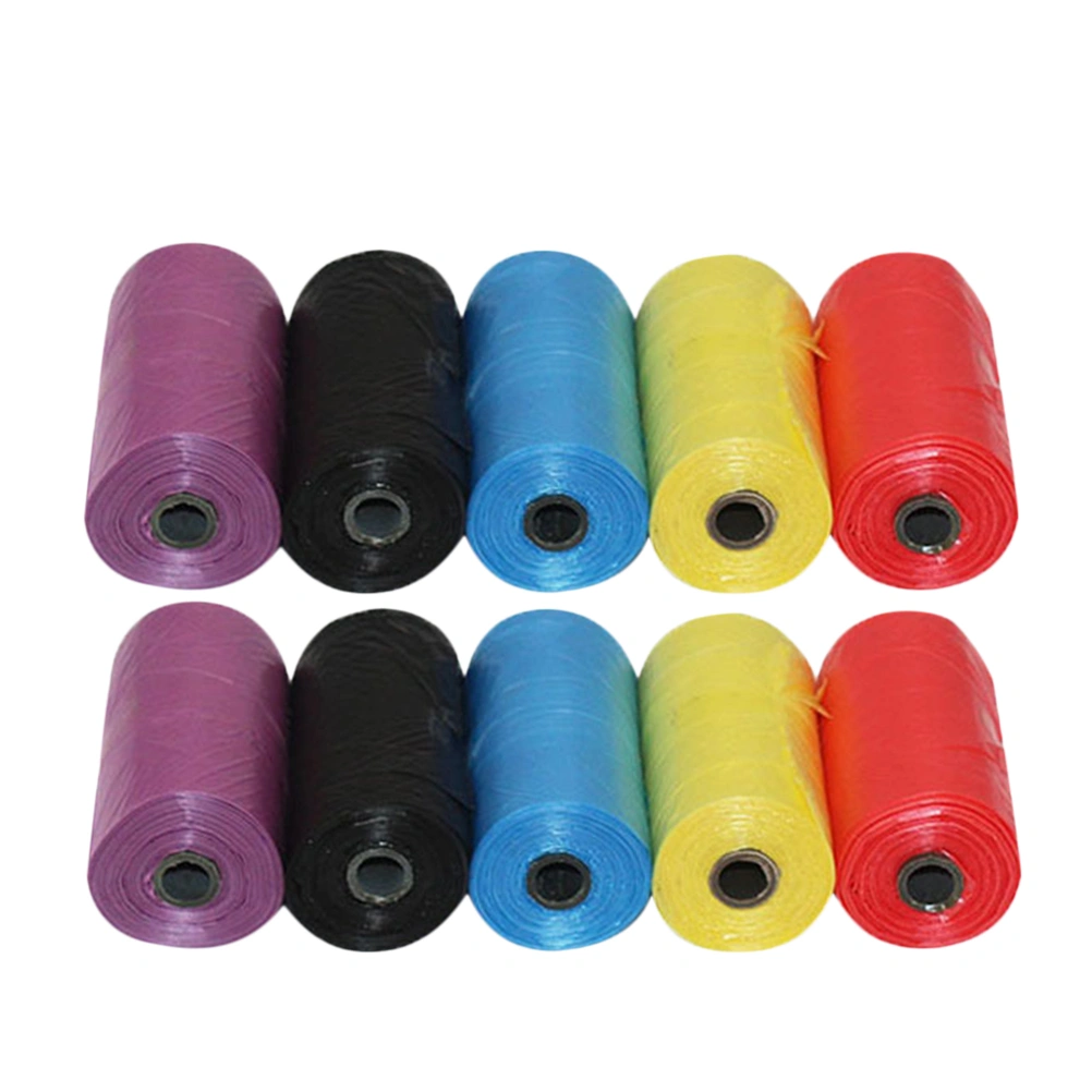 10pcs Pet Toilet Garbage Bag Trash Bag Plastic Dog Waste Picker Bag Pet Supplies for Friends Family (Random Color)