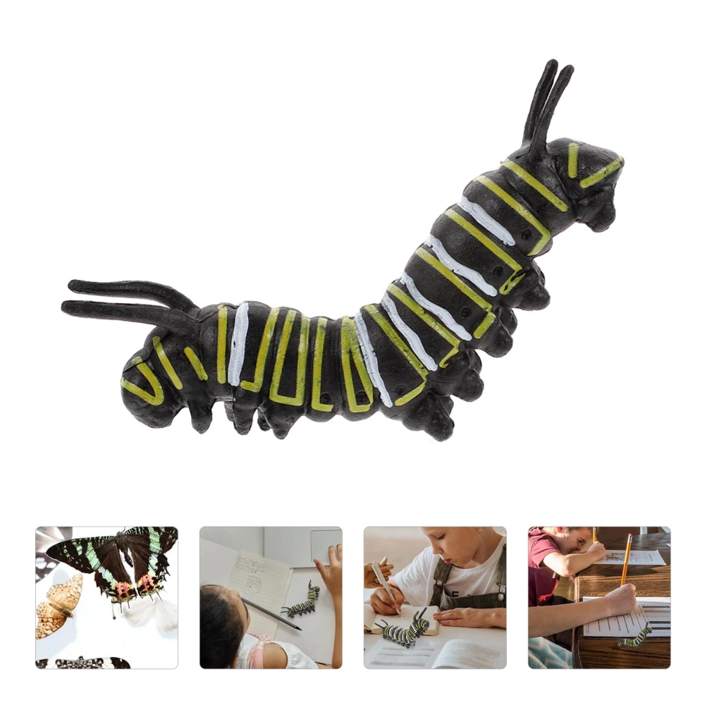 Funny Caterpillar Plastic Twisty Worm Model  Insect Figurine Education Model Toy