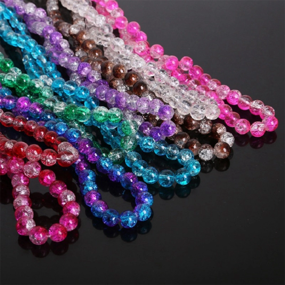 8mm 50Ps Beads Fashion Shape Chain Beads Creative Craft Beads for DIY Jewelry Accessories Bracelet Necklace(Rosy)