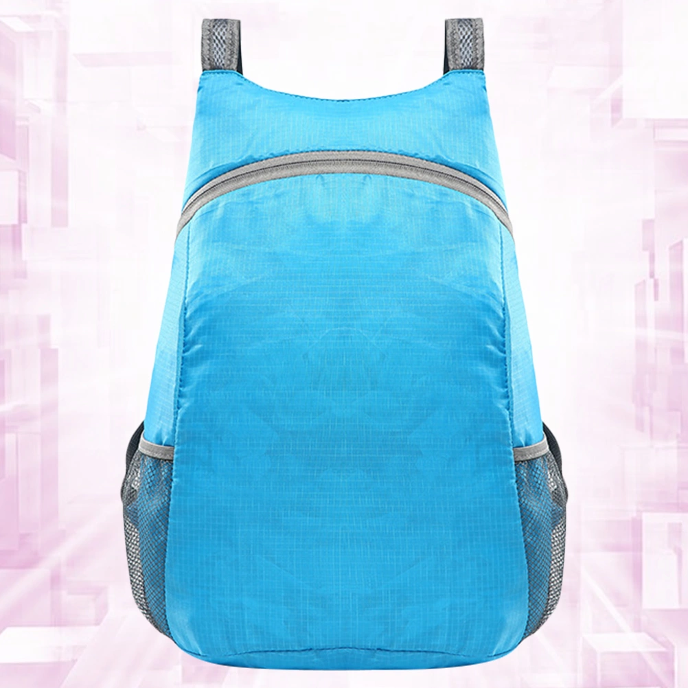 Waterproof Storage Bag Foldable Travel Bag Multifunctional Backpack Large Capacity Bag Blue