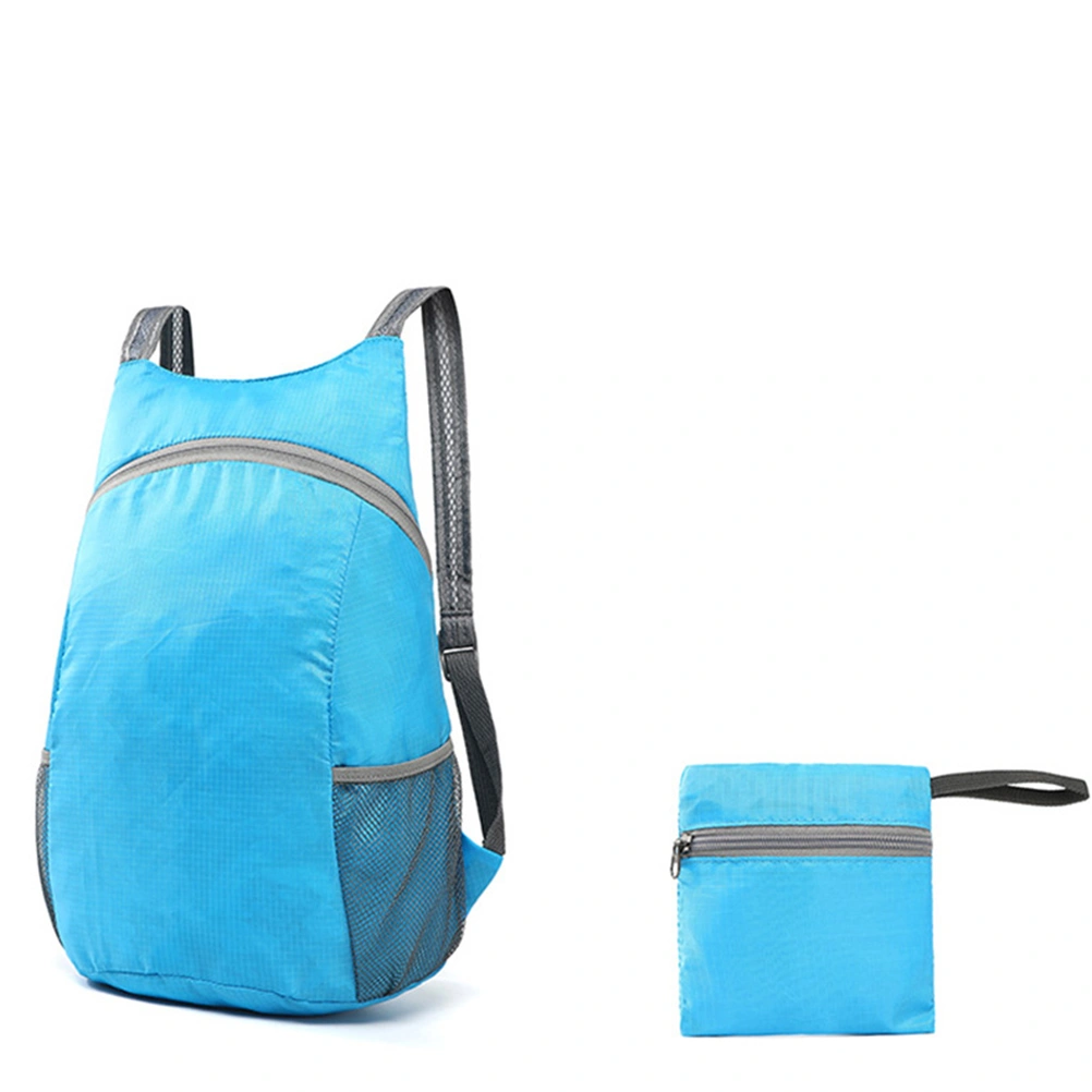 Waterproof Storage Bag Foldable Travel Bag Multifunctional Backpack Large Capacity Bag Blue