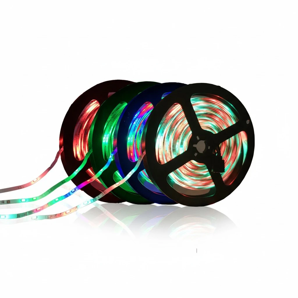 RGB Colorful 12V 300 Beads Light With Epoxy Waterproof Strip Light Strip