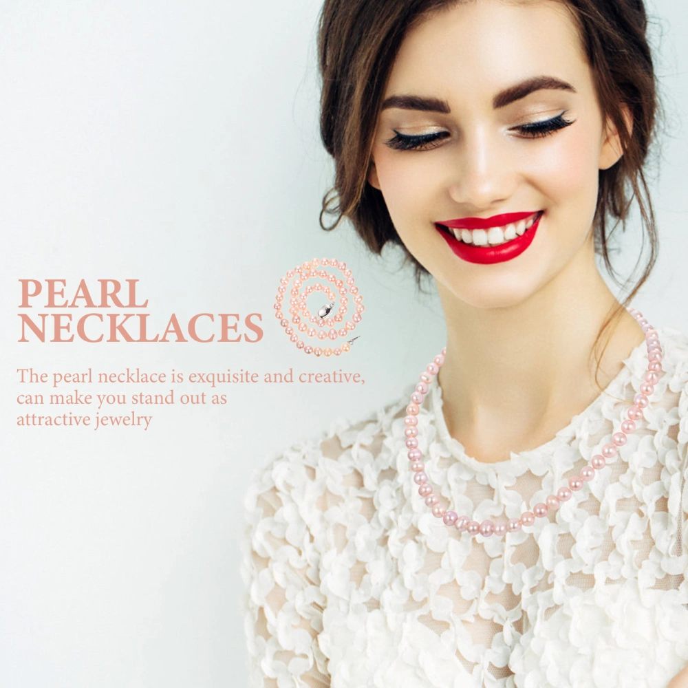 Pearl Necklace Chain Vintage Pearl Jewelry for Women Pearl Neck Jewelry