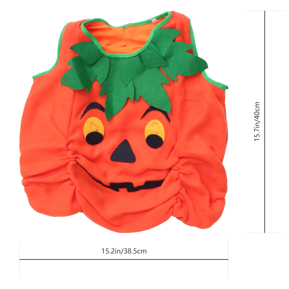 3pcs/Set Fashionable Pumpkin Costume Performance Costume Halloween Costume