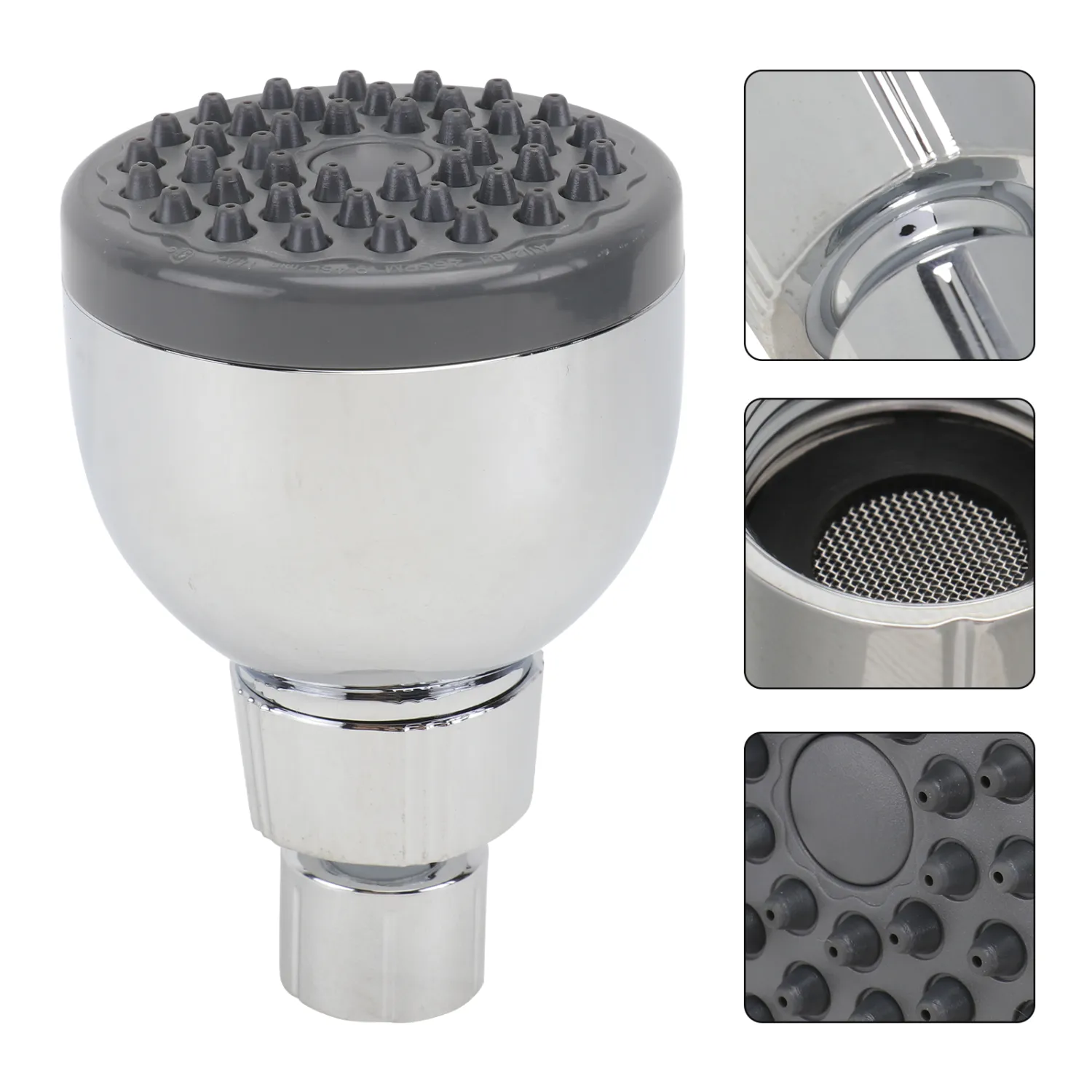 High Pressure Adjustable Shower Head Powerful High Flow Removable Showerhead for Bath Spa Shower