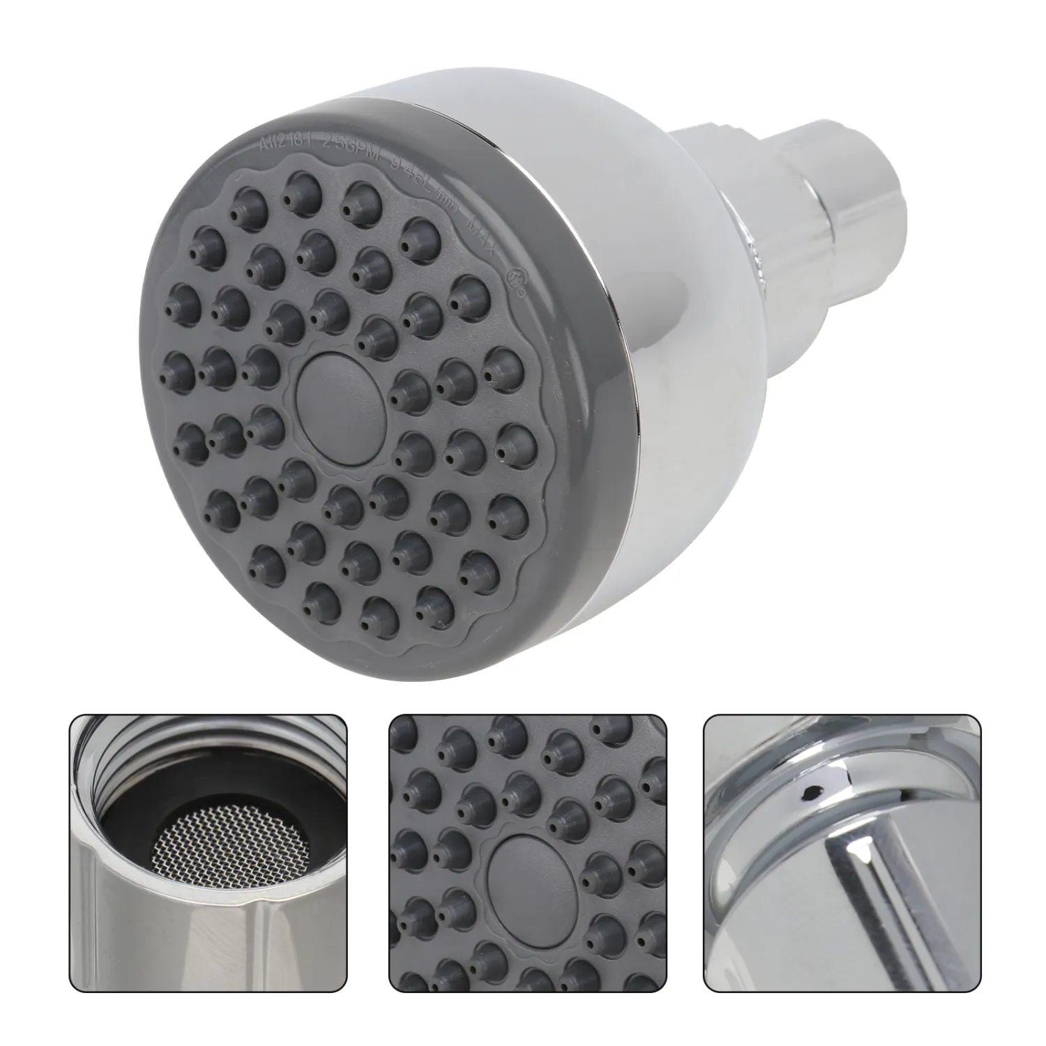 High Pressure Adjustable Shower Head Powerful High Flow Removable Showerhead for Bath Spa Shower