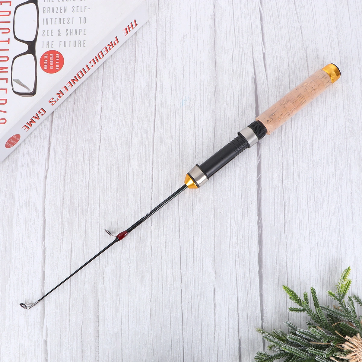 60cm Telescopic Carbon Mini Ultra-light Ice Fishing Rod Fishing Pole Winter Fishing Tackle Tool