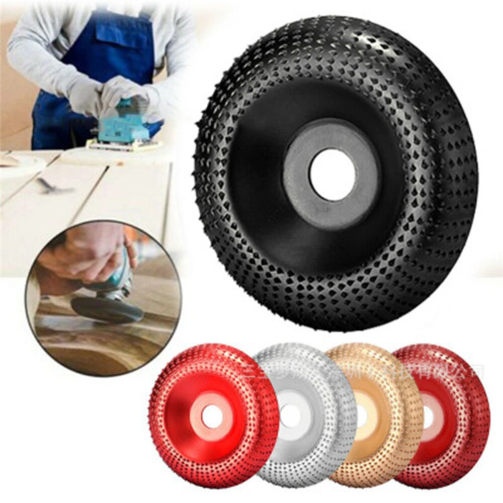 1PC Angle Grinder Woodworking Disc Woodworking Polishing Thorn Plate Grinding Cutter Polishing Wheel Professional Angle Grinder Carving Disc for Studio Office Home (Silver)