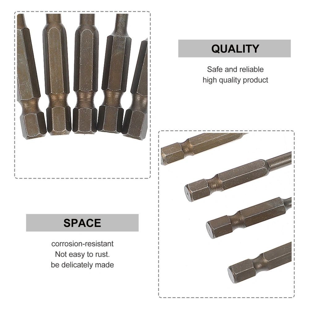 5pcs Tile Glass Drill Bits Metal Drilling Supplies Triangle Drill Bits Tools