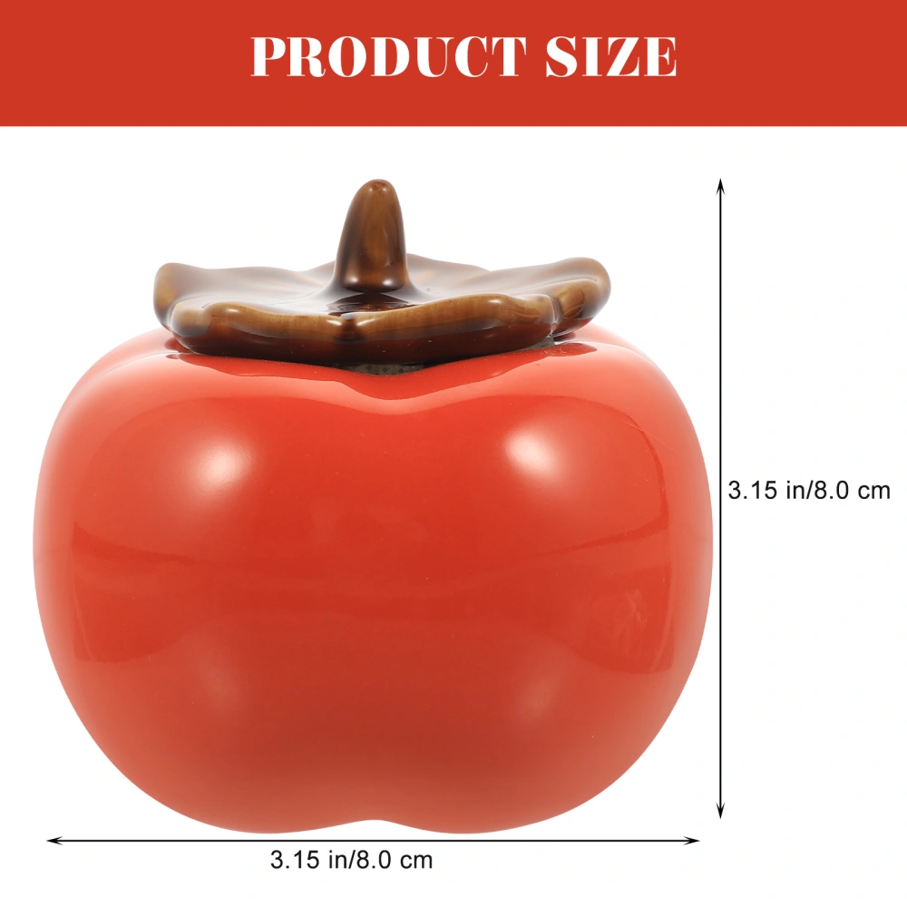 Persimmon Tea Canister Persimmon Shape Snack Can Candy Gift Box Container for Wedding