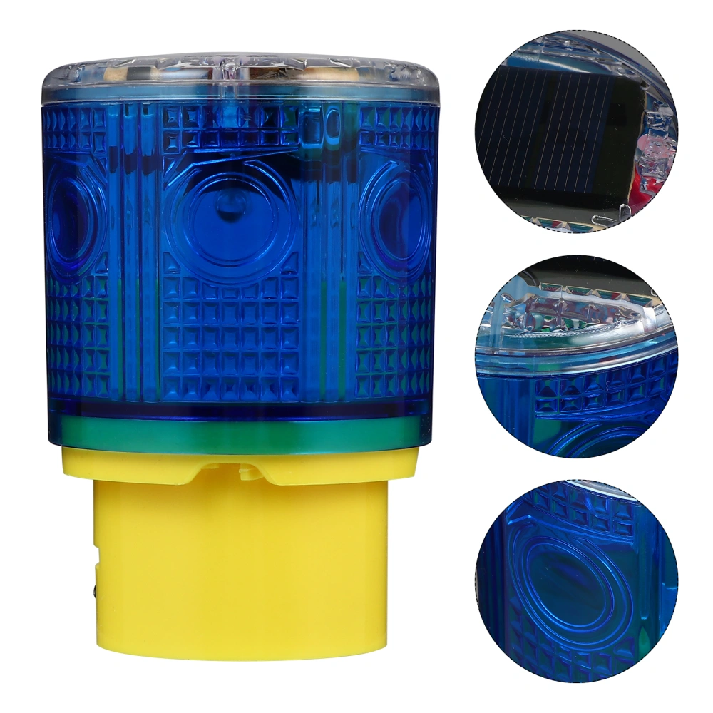 1Pc Solar Strobe Warning Light Solar Powered LED Light Signal Light Road Lamp