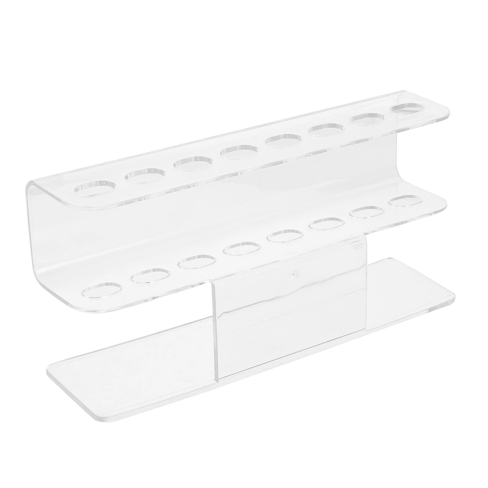 Beauty Salon Using Simple Acrylic Made 8 Hole Tweezers Holder for Storage