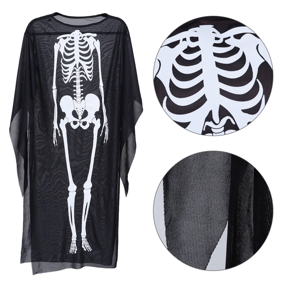 Halloween Skeleton Pattern Clothes Cosplay Costume Halloween Role Play Clothes