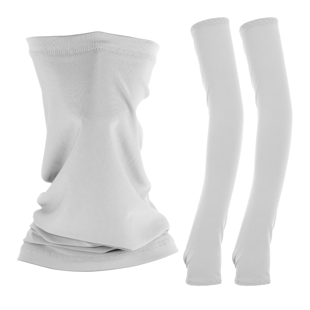 1 Set Sports Arm Sleeves Face Scarf Arm Covers UV Protection Arm Sleeves