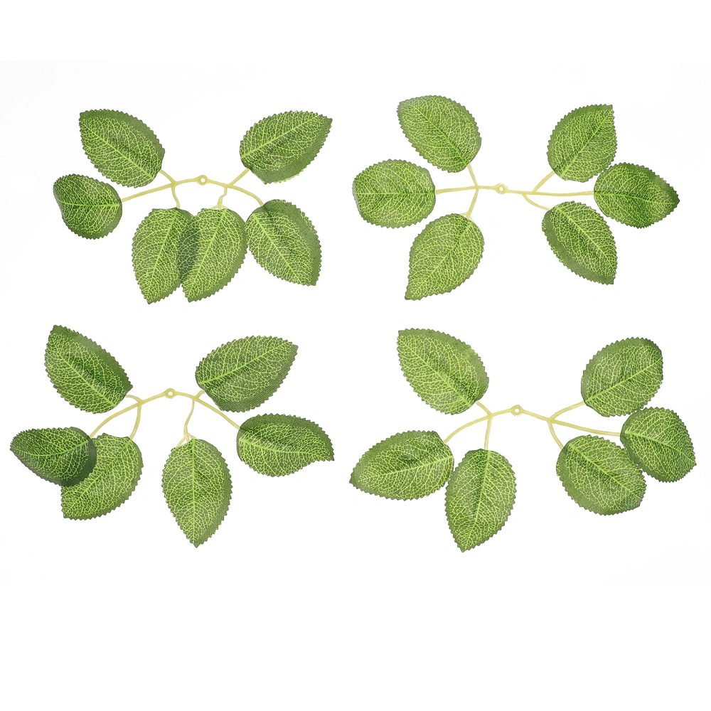 36Pcs Simulated Plants Leaves Creative DIY Leaves Indoor Layout Leaves Green