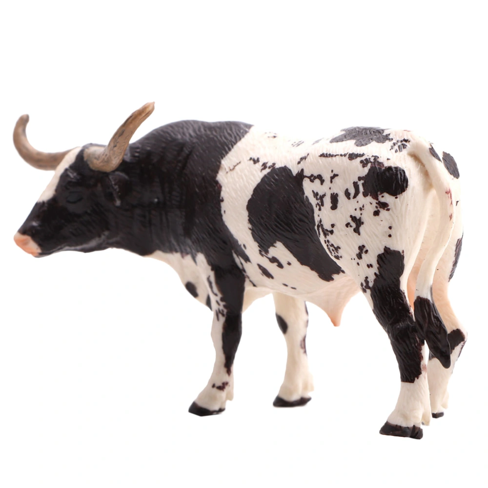 Simulation Cow Model Ornaments Animal Figurines Collection Toy Home Office Decoration Craft Gift