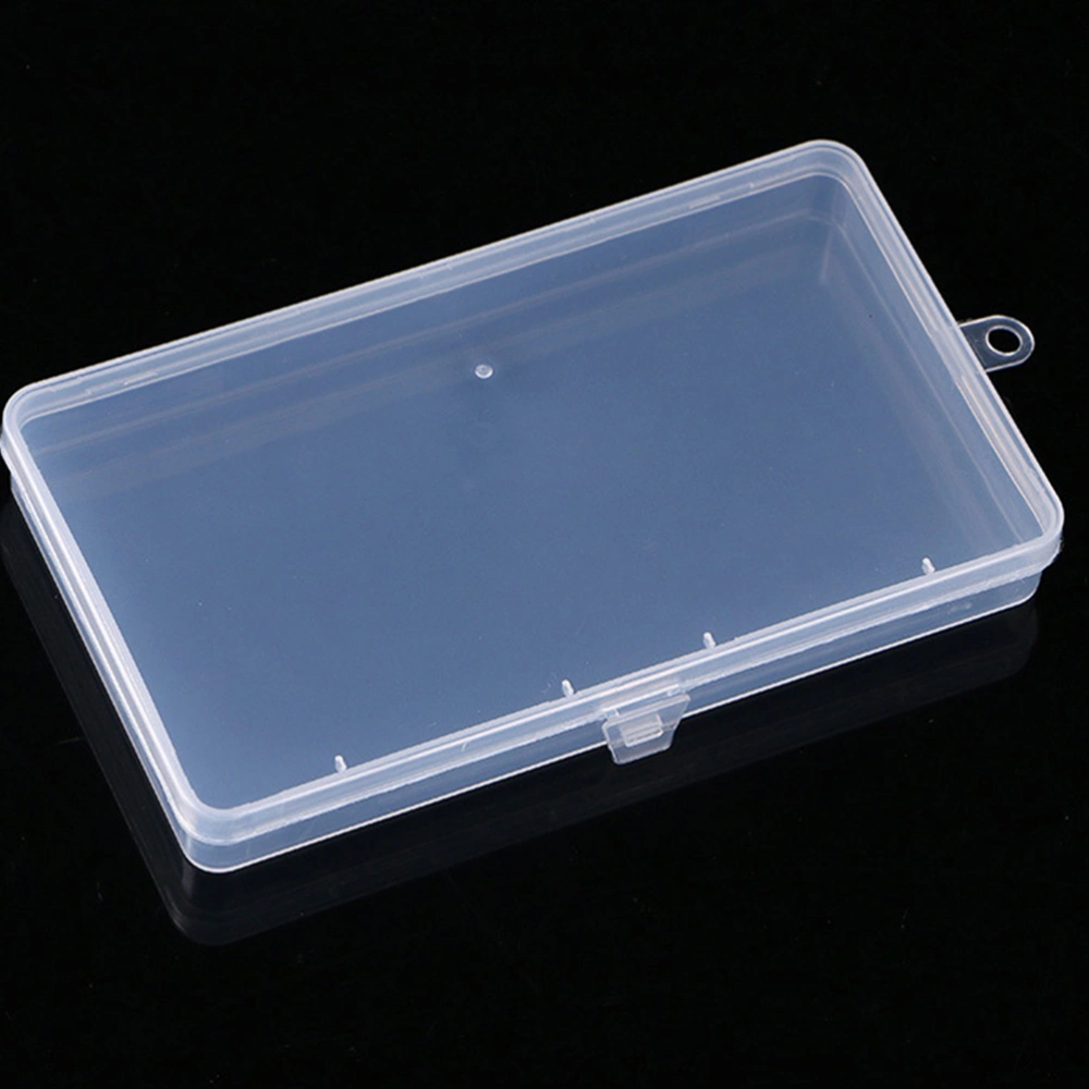 12Pcs Rectangular Storage Case Plastic Mask Storage Box for Home (Transparent)