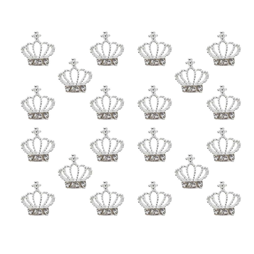 30pcs Elegant Crown Rhinestones Nail Art Design Rhinestones Alloy Charms