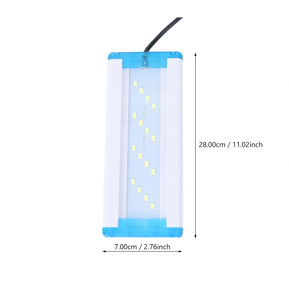 1Pc Fish Tank LED Lamp Aquarium Lamp Ecological Landscape Support Lamp (US Plug)