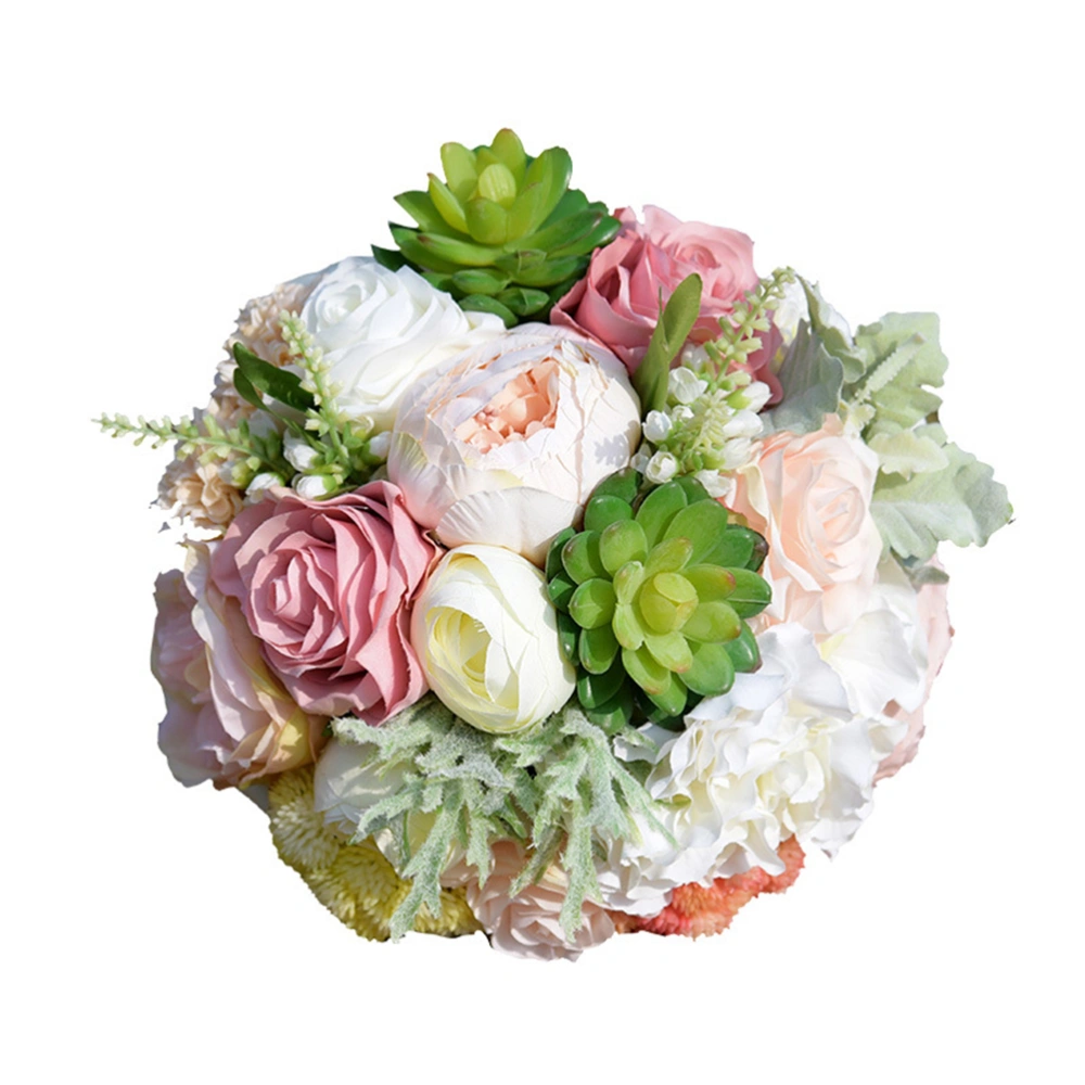 Wedding Bouquet Silk Bridesmaid Bouquet Succulent Bridal Bouquet Artificial Flowers for Wedding Party