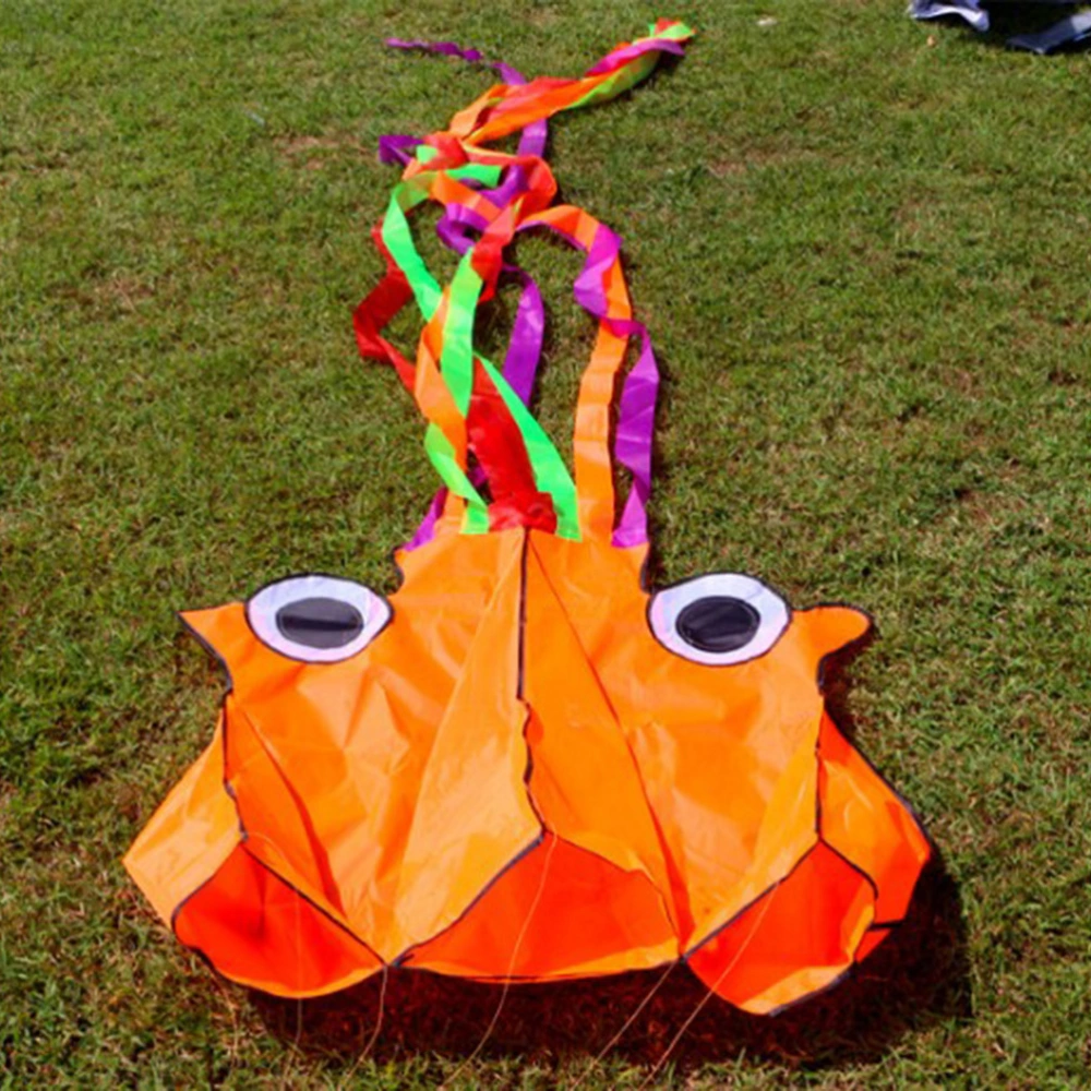 2pcs Octopus Portable Kite Toy for Kids and Children Outdoor Games Activities With 30m String  Boards (Orang and Purple)