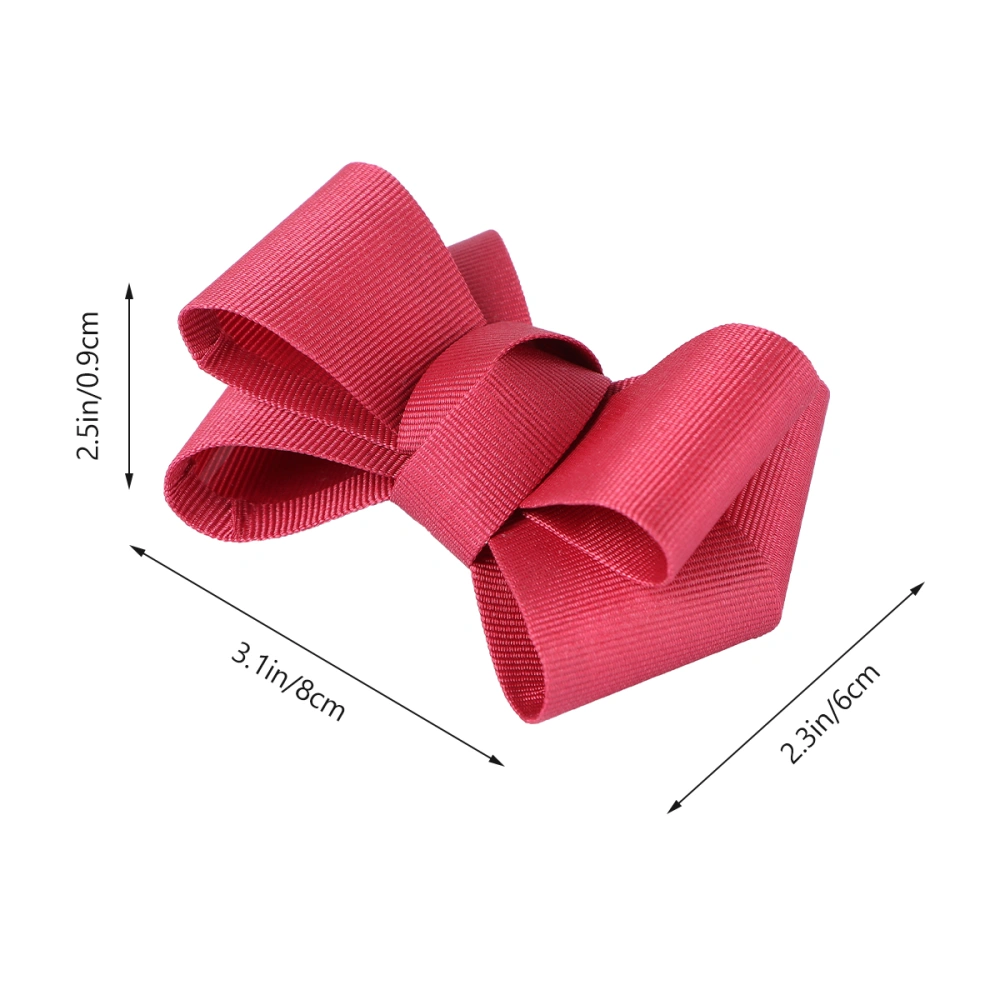 1pc Stylish Ribbing Bowknot Cloth Made Bowtie Women's Bowknot Decorations