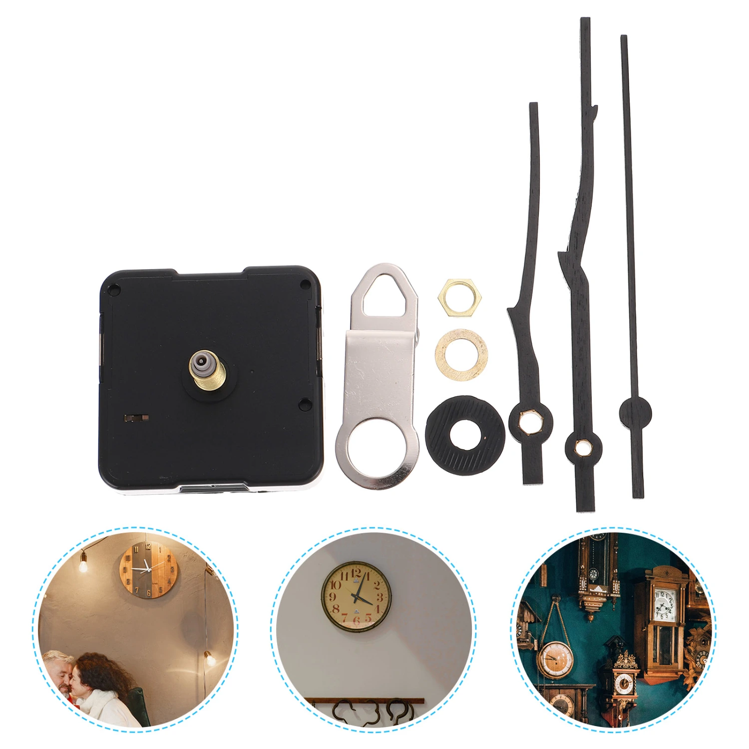 1 Set Wall Clock Movement Battery Powered Clock Hand And Motor Diy Clock Kit