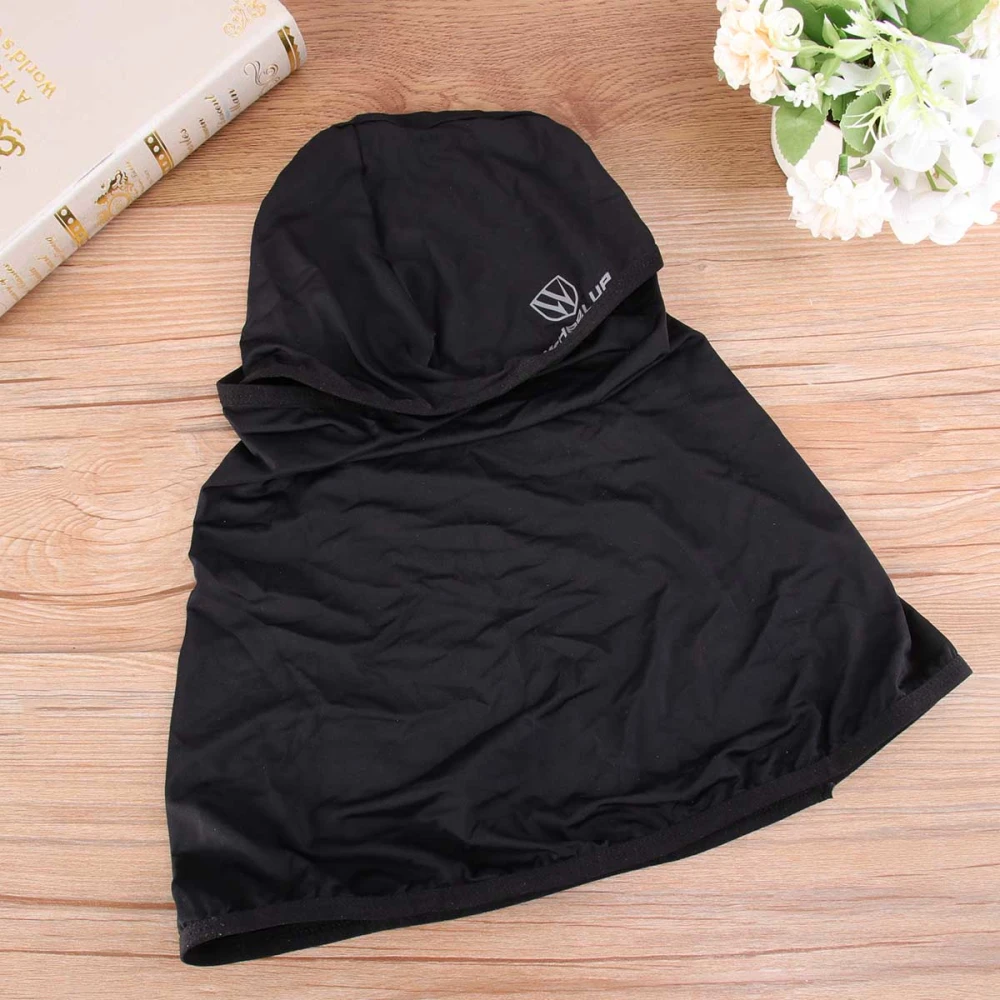 1PC Outdoor Cycling Mask Ice Silk Headgear Head Face Neck Protector Suncreen Facecloth for Women Men Black