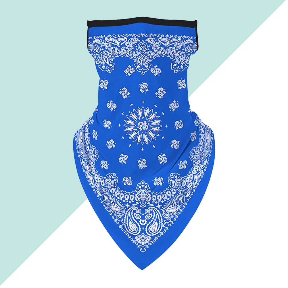Polyester Quick-drying Scarf Headband Scarf Fashion Neck Cover Protective Mask Scarf Simple Face Mask for Cycling Riding Beach Holiday (Blue)