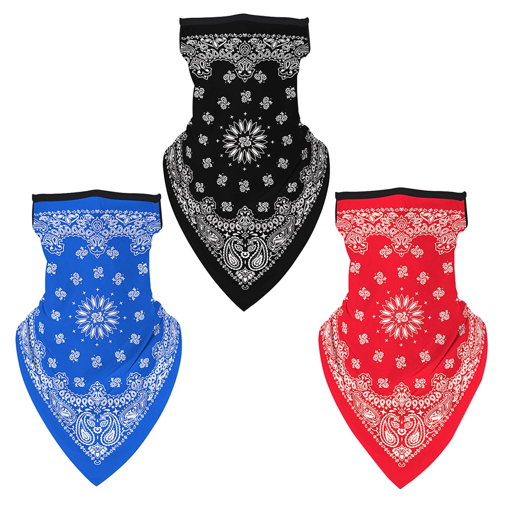 Polyester Quick-drying Scarf Headband Scarf Fashion Neck Cover Protective Mask Scarf Simple Face Mask for Cycling Riding Beach Holiday (Blue)