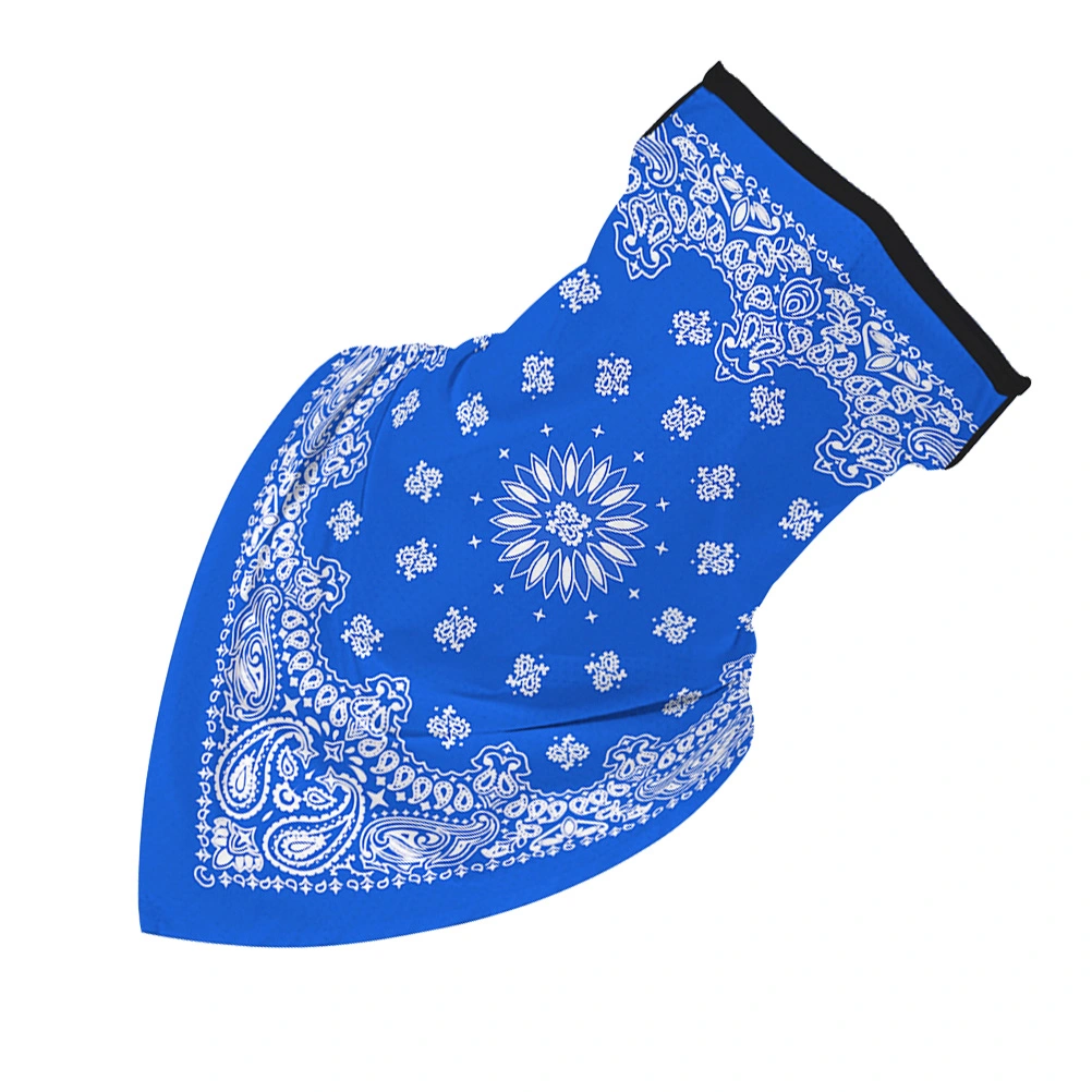 Polyester Quick-drying Scarf Headband Scarf Fashion Neck Cover Protective Mask Scarf Simple Face Mask for Cycling Riding Beach Holiday (Blue)