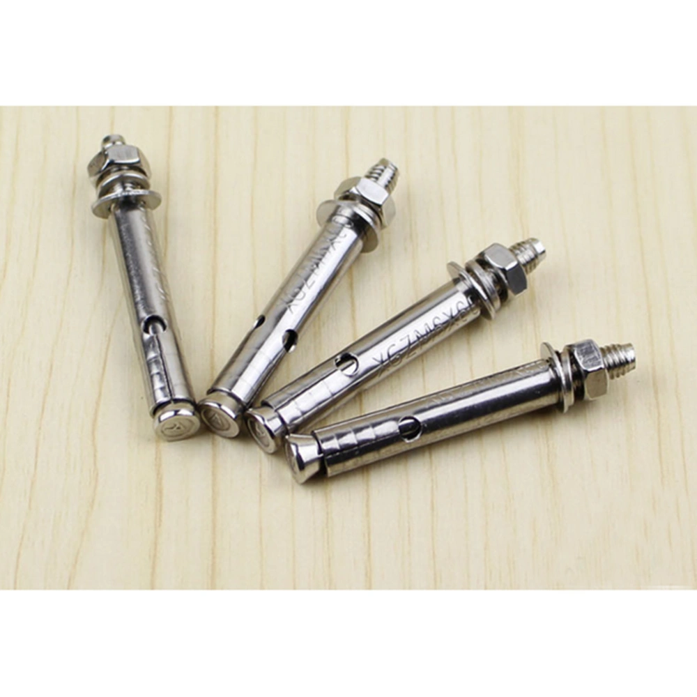 4pcs 6x60mm Stainless Steel Hex Nut Sleeve Anchor Expansion Bolts