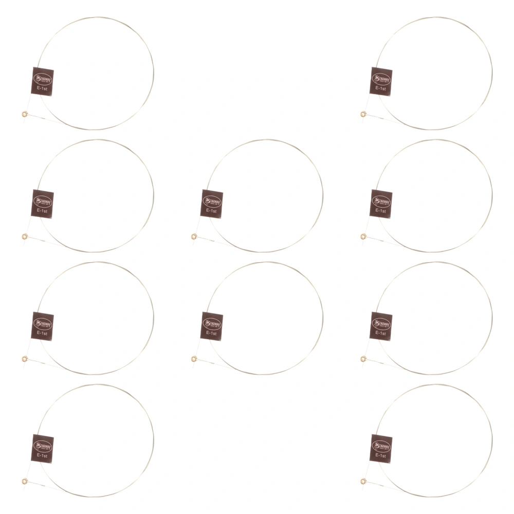 10Pcs Folk Guitar Replacement String Practical Acoustic Guitar String for Musician