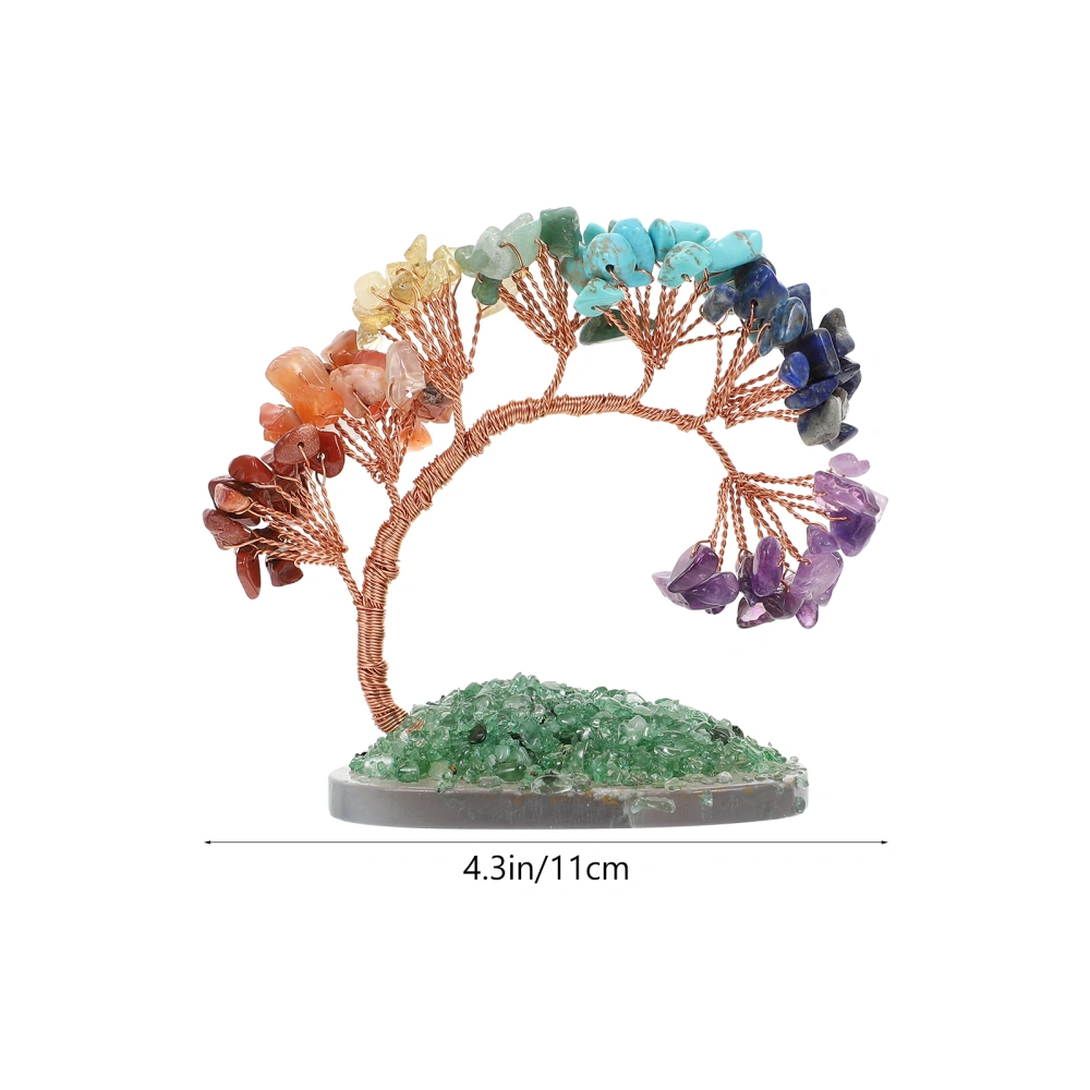 1PC Crystal Gravel Money Tree Decoration Home Office Desk Money Tree Ornament