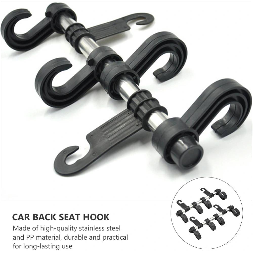 2Pcs Car Seat Hook Car Back Seat Hook Auto Headrest Hanger Car Supplies