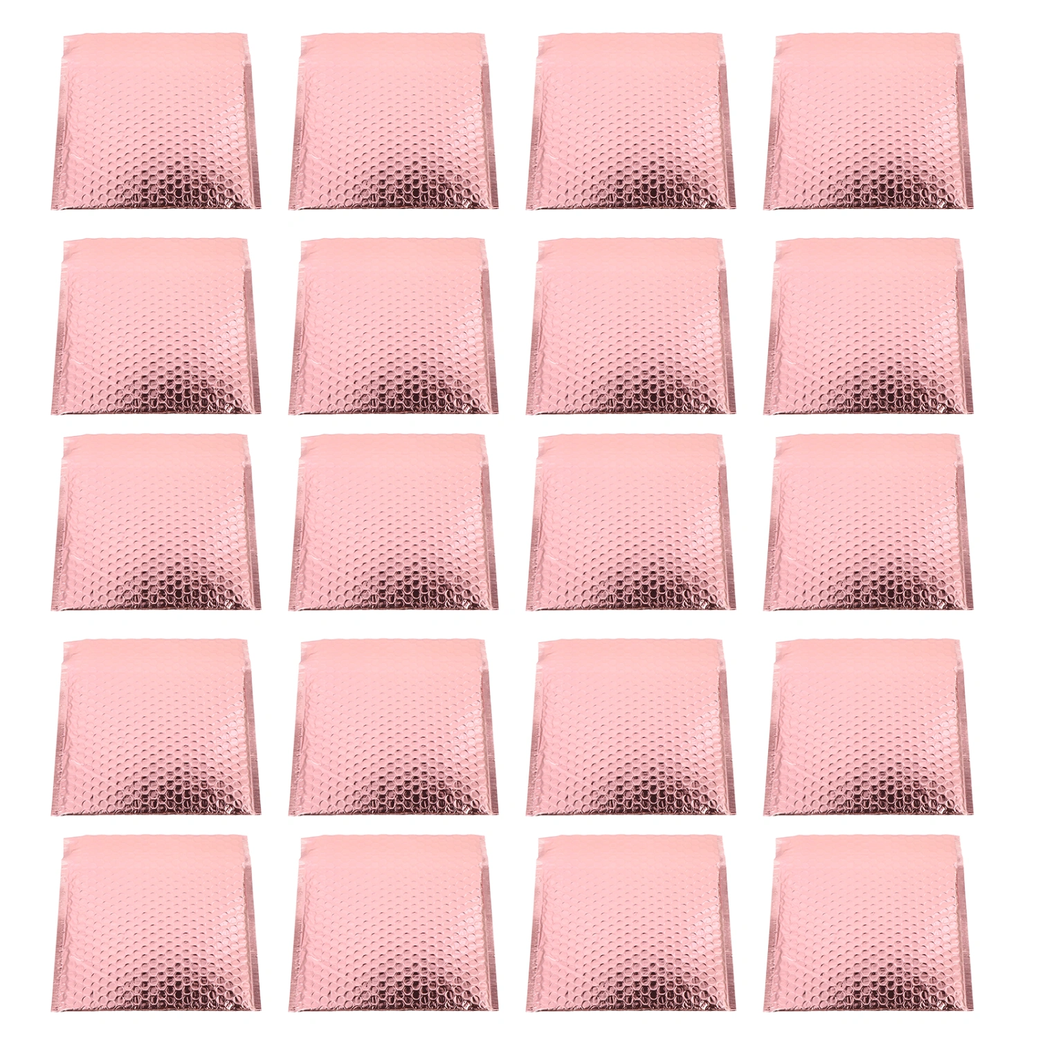 25pcs Bubble Mailers Padded Envelopes Bags Bubble Envelope Bags (Rose Gold)