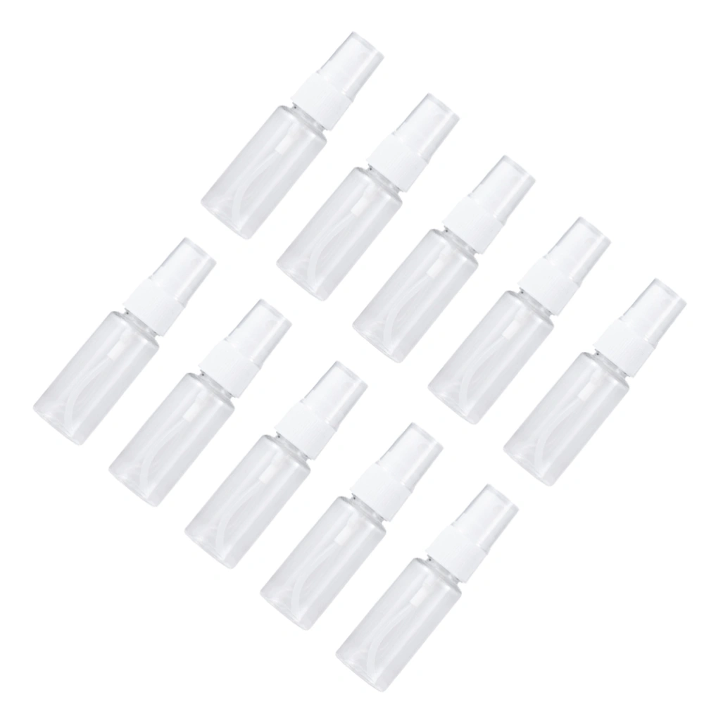 10pcs 50ML Portable Plastic Spray Bottle Empty Water Sprayer Refillable Mist Atomizer Bottles Multifunctional Cosmetic Dispenser Tools for Travel Home Garden Flowers Plants 